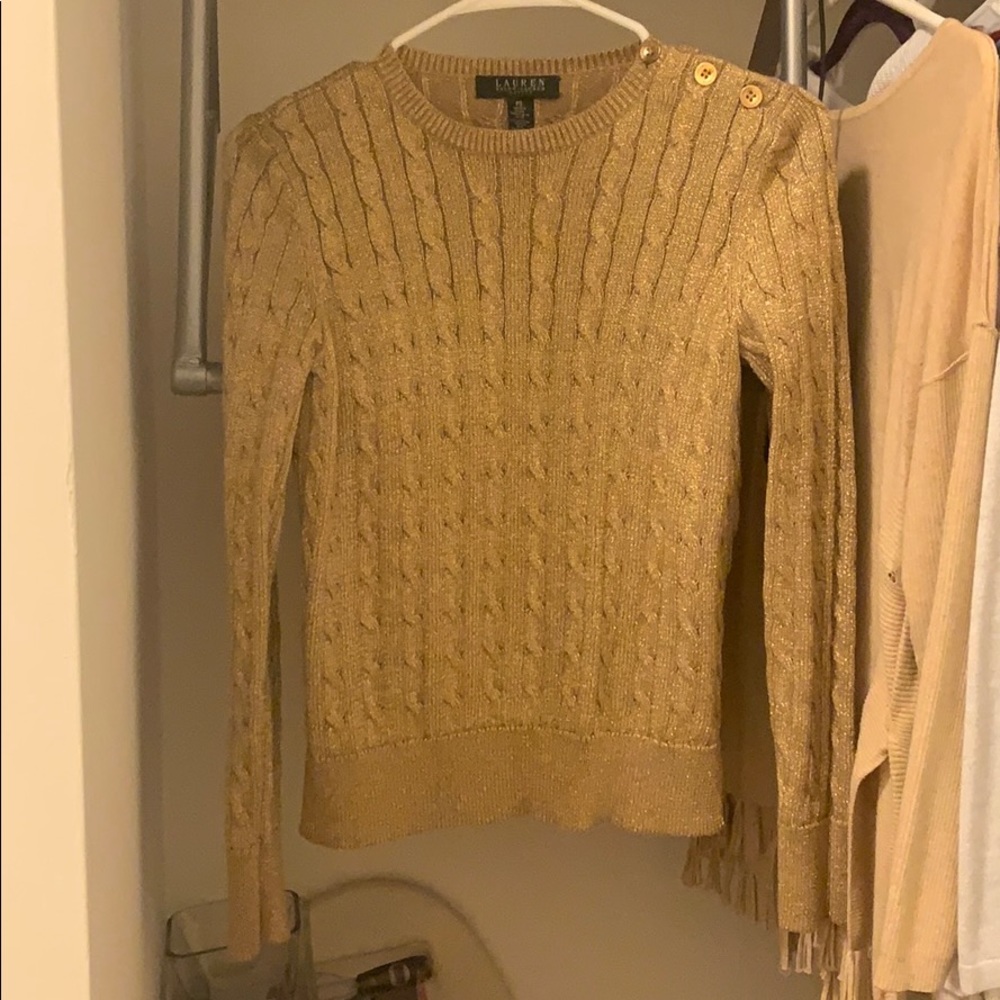 Gold Ralph Lauren sweater